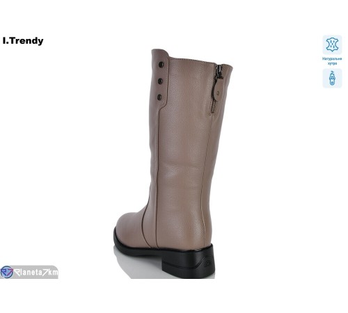 Чоботи жіночі на зиму (6 пар р.36-41) коричневий  "Trendy"