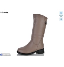 Чоботи жіночі на зиму (6 пар р.36-41) коричневий  "Trendy"