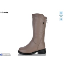 Чоботи жіночі на зиму (6 пар р.36-41) коричневий  "Trendy"