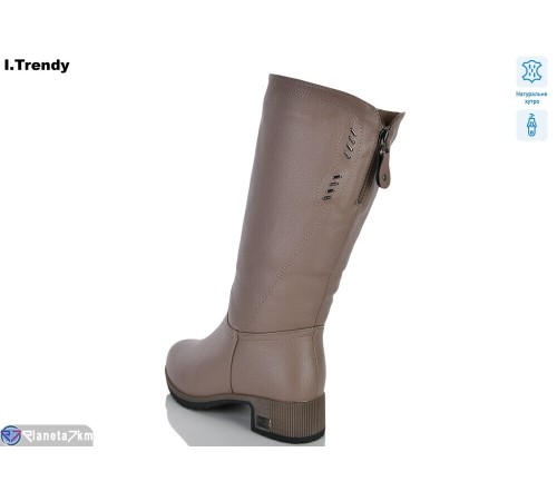 Чоботи жіночі на зиму (6 пар р.36-41) коричневий  "Trendy"
