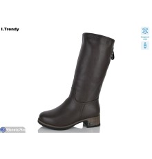 Чоботи жіночі на зиму (6 пар р.36-41) коричневий  "Trendy"