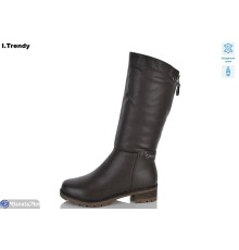 Чоботи жіночі на зиму (6 пар р.36-41) коричневий  "Trendy"
