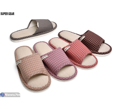 Тапки на весну/осінь (12 пар р.36-45) мікс  "Super Gear"