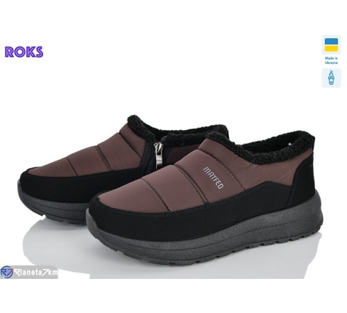 Дутики жіночі на зиму (6 пар р.37-41) коричневий  "Roks"