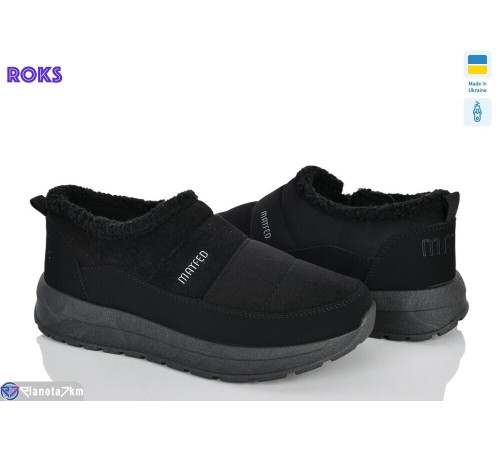 Кросівки жіночі на зиму (6 пар р.37-41) чорний  "Roks"