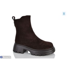 Черевики жіночі на зиму (8 пар р.36-41) коричневий  "Lilin"