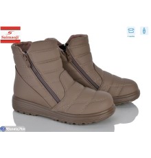 Черевики жіночі на зиму (8 пар р.36-41) коричневий  "Saimaoji"