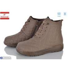 Черевики жіночі на зиму (8 пар р.36-41) коричневий  "Saimaoji"