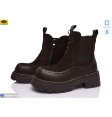 Черевики жіночі на зиму (6 пар р.36-40) коричневий  "Mei De Li"