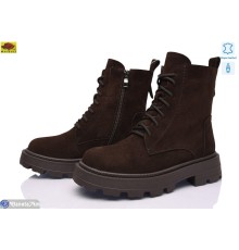 Черевики жіночі на зиму (6 пар р.36-40) коричневий  "Mei De Li"
