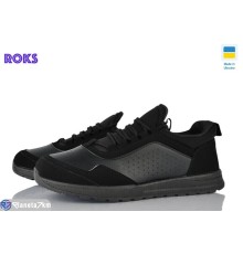 Кросівки чоловічі на весну/осінь (6 пар р.40-45) чорний  "Roks"