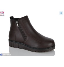 Черевики жіночі на зиму (8 пар р.37-42) коричневий  "Gukkcr"
