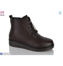 Черевики жіночі на зиму (8 пар р.37-42) коричневий  "Gukkcr"