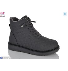 Черевики жіночі на зиму (8 пар р.37-42) сірий  "Gukkcr"