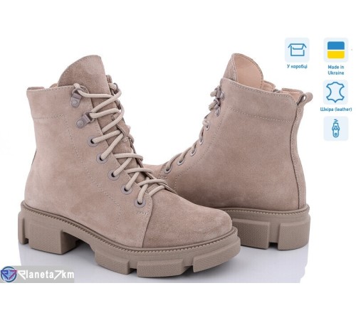 Черевики жіночі на зиму (6 пар р.36-40) бежевий  "STELUSA"