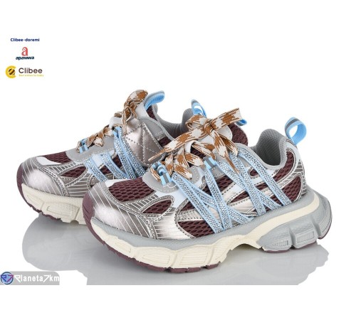Дитячі кросівки на весну/осінь (7 пар р.31-37) коричневий  "BELIES-D"