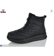 Черевики жіночі на зиму (8 пар р.37-42) чорний  "SUBA"