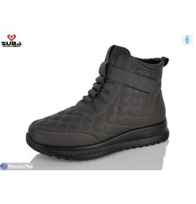 Черевики жіночі на зиму (8 пар р.37-42) сірий  "SUBA"