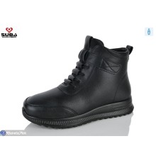 Черевики жіночі на зиму (8 пар р.37-42) чорний  "SUBA"