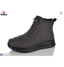 Черевики жіночі на зиму (8 пар р.37-42) сірий  "SUBA"