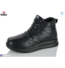 Черевики жіночі на зиму (8 пар р.37-42) чорний  "SUBA"