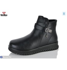 Черевики жіночі на зиму (8 пар р.37-42) чорний  "SUBA"