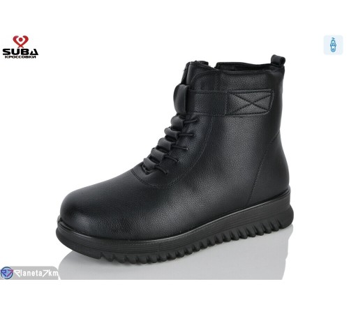 Черевики жіночі на зиму (8 пар р.37-42) чорний  "SUBA"