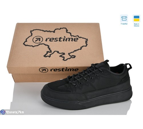 Кросівки чоловічі на весну/осінь (8 пар р.41-45) чорний  "Restime"