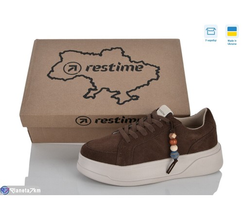 Кросівки жіночі на весну/осінь (8 пар р.36-40) коричневий  "Restime"