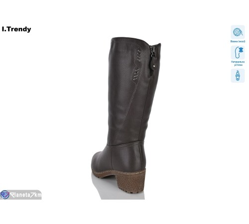 Чоботи жіночі на зиму (6 пар р.36-41) коричневий  "Trendy"