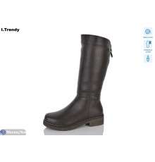 Чоботи жіночі на зиму (6 пар р.36-41) коричневий  "Trendy"