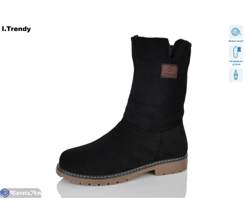 Чоботи жіночі на зиму (6 пар р.36-41) чорний  "Trendy"