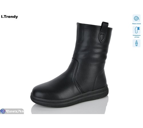 Черевики жіночі на зиму (6 пар р.36-41) чорний  "Trendy"