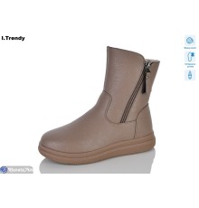 Черевики жіночі на зиму (6 пар р.36-41) коричневий  "Trendy"