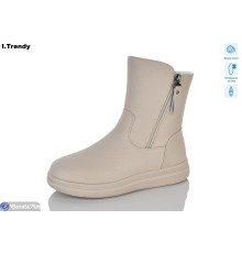 Черевики жіночі на зиму (6 пар р.36-41) бежевий  "Trendy"