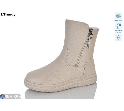 Черевики жіночі на зиму (6 пар р.36-41) бежевий  "Trendy"