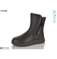 Черевики жіночі на зиму (6 пар р.36-41) коричневий  "Trendy"