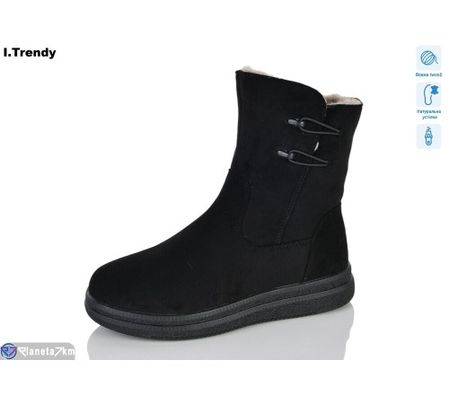 Черевики жіночі на зиму (6 пар р.36-41) чорний  "Trendy"