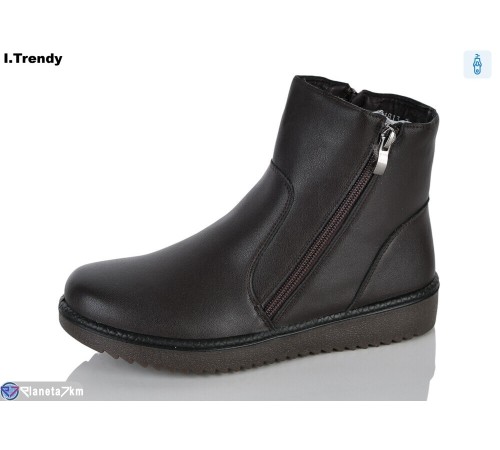 Черевики жіночі на зиму (8 пар р.37-42) коричневий  "Trendy"