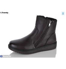 Черевики жіночі на зиму (8 пар р.37-42) бордовий  "Trendy"