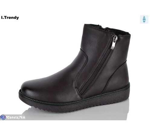 Черевики жіночі на зиму (8 пар р.37-42) бордовий  "Trendy"