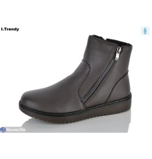 Черевики жіночі на зиму (8 пар р.37-42) коричневий  "Trendy"