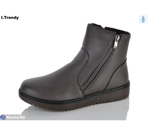 Черевики жіночі на зиму (8 пар р.37-42) коричневий  "Trendy"