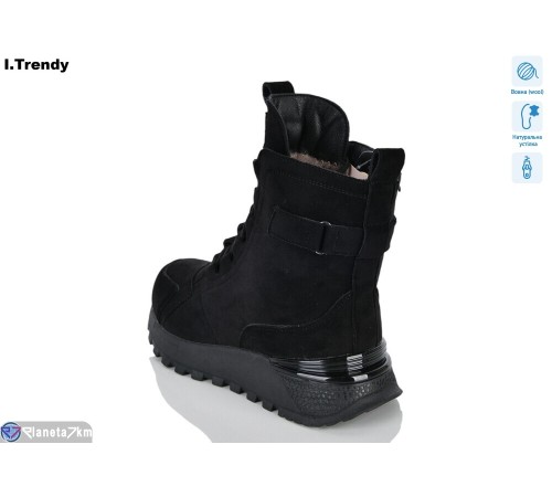 Черевики жіночі на зиму (6 пар р.36-41) чорний  "Trendy"