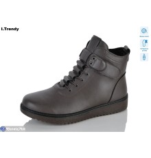 Черевики жіночі на зиму (8 пар р.37-42) коричневий  "Trendy"