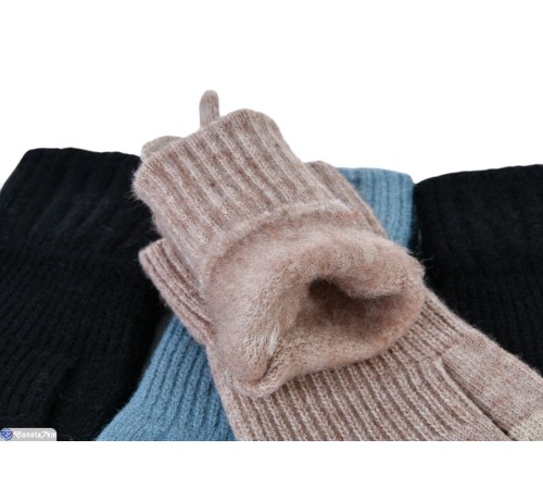 Рукавички жіночі на зиму (12 шт. р.сетка One size) мікс  "KaPira"