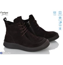 Черевики жіночі на зиму (8 пар р.36-41) коричневий  "Dageni"