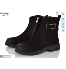 Черевики жіночі на зиму (8 пар р.36-41) коричневий  "Dageni"