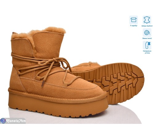 Уггі жіночі на зиму (8 пар р.36-41) camel  "Mirella"