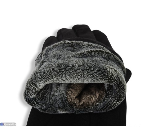 Чоловічі рукавички на зиму (12 шт. р.сетка 11-13) чорний  "CAROLLA"